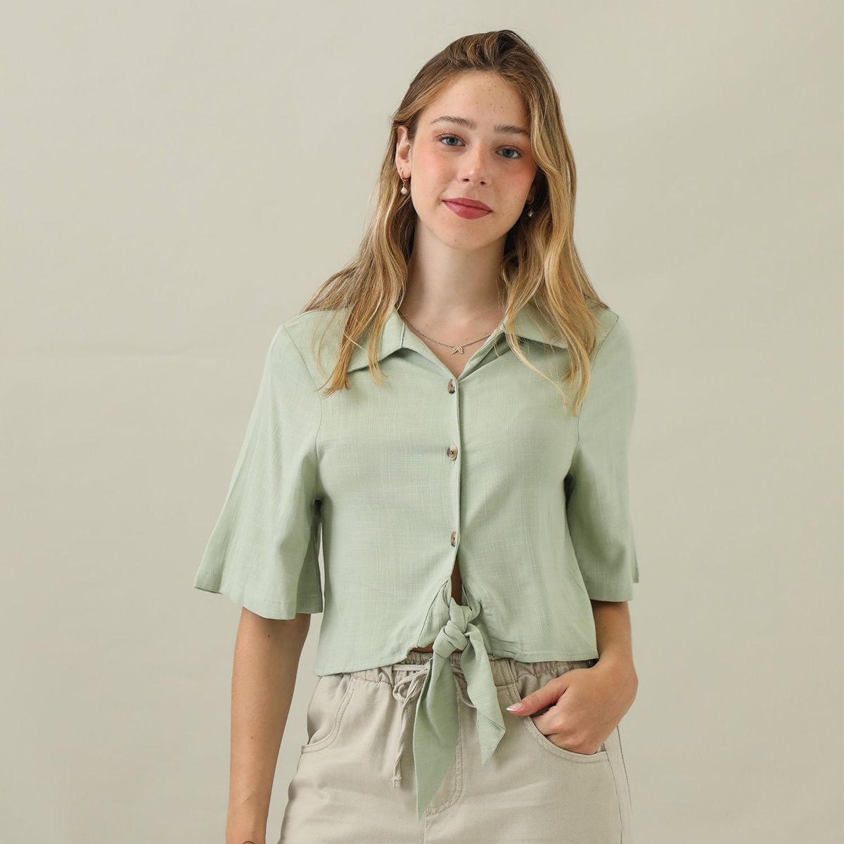 DOO AUSTRALIA - Blusa Manga Corta Casual Mujer Doo Australia