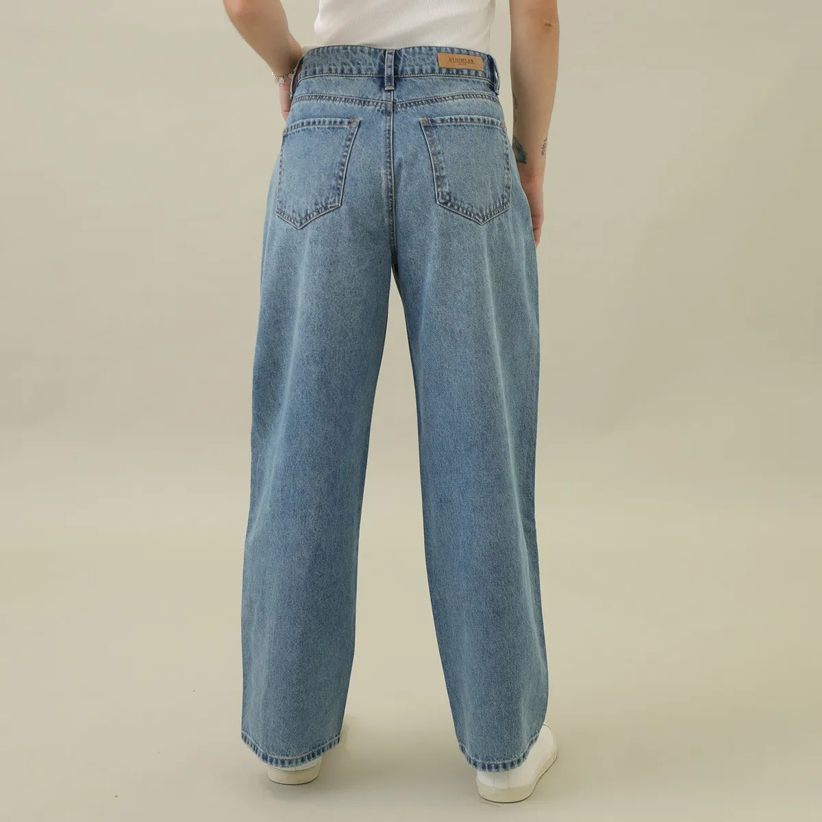 DENIMLAB - Jean Barrel 100% Algodón Mujer Denimlab