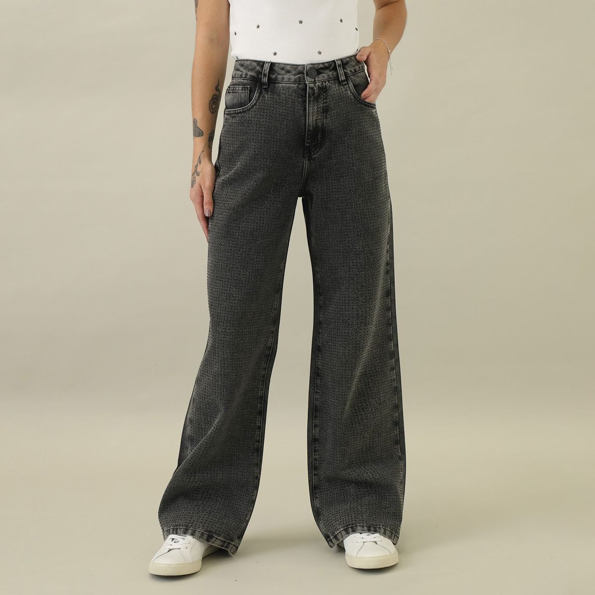 DENIMLAB - Jean Straight 100% Algodón Mujer Denimlab