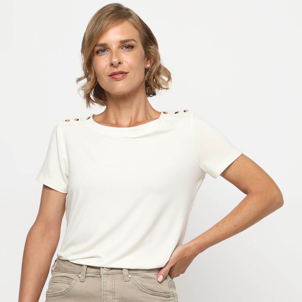 NEWPORT - Polo Manga Corta Casual Mujer Newport