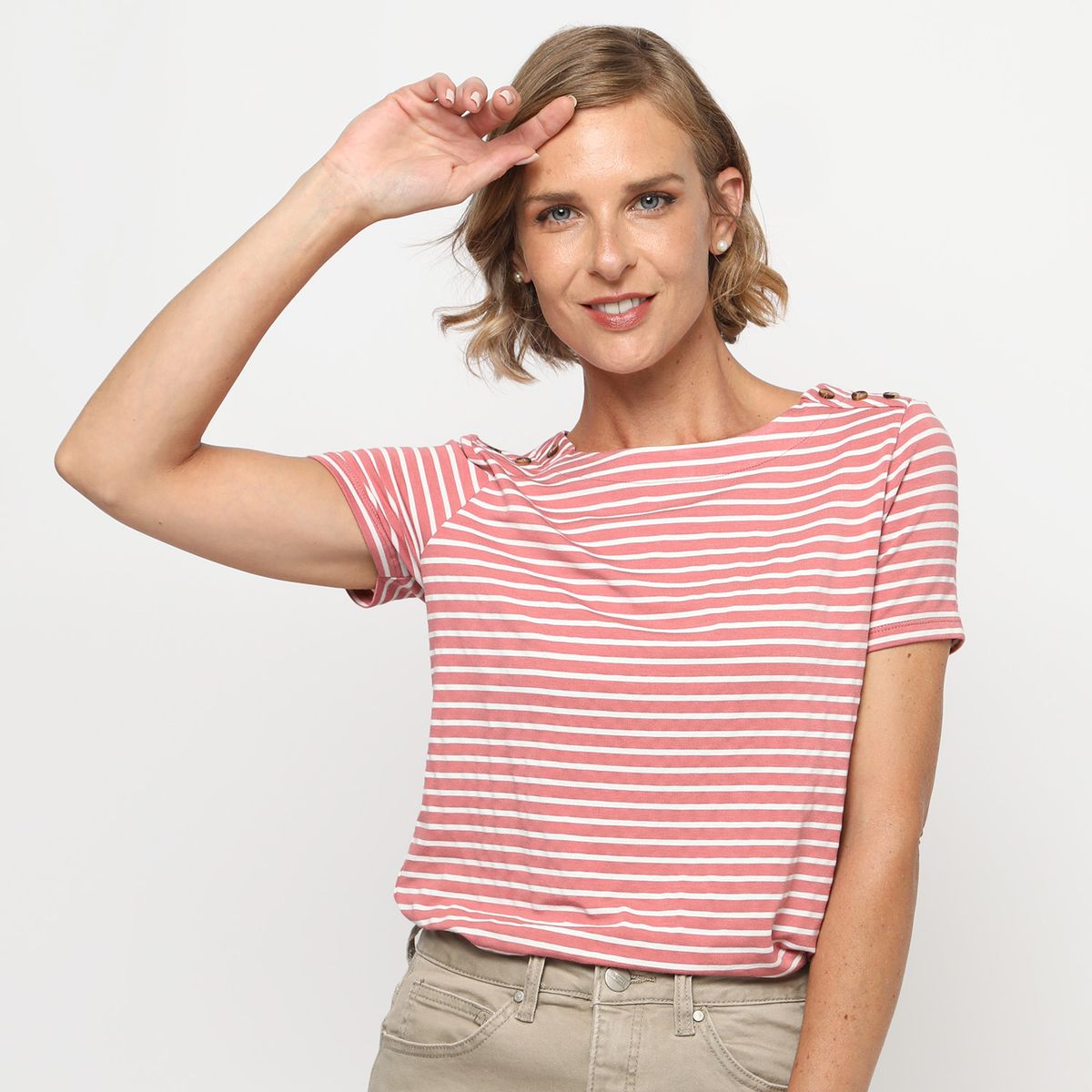 NEWPORT - Polo Manga Corta Casual Mujer Newport