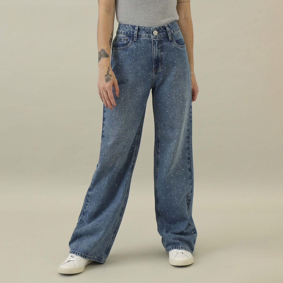 DENIMLAB - Jean Straight 100% Algodón Mujer Denimlab