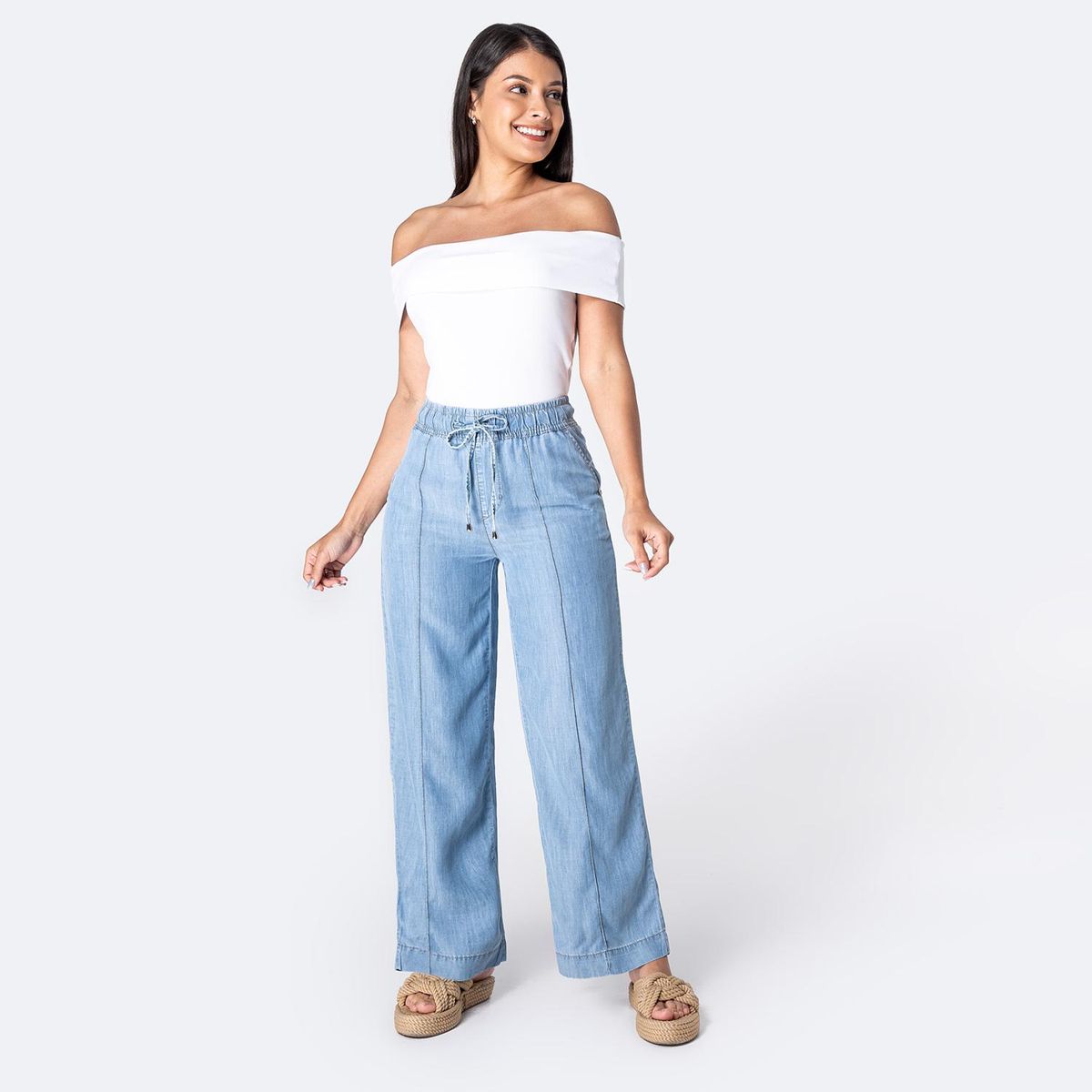 PIONIER - Jean Wide Casual Mujer Pionier