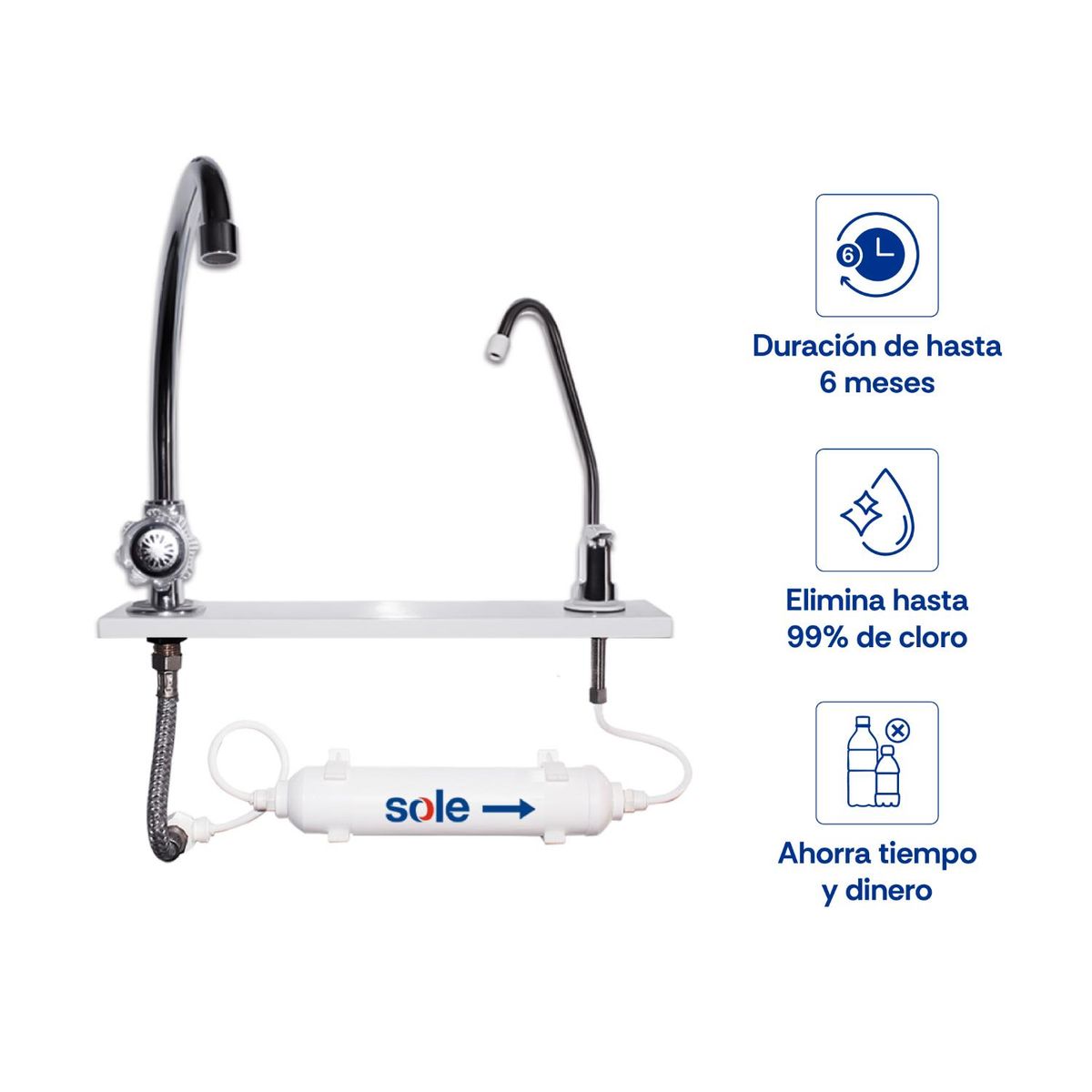 SOLE - Purificador En Linea Bajo Lav Premium