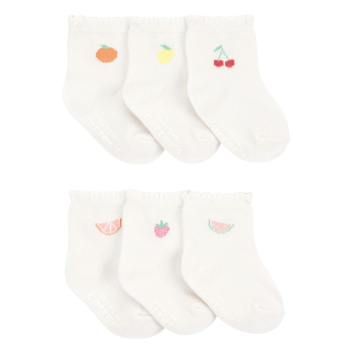 CARTER'S - Medias Bebé Niña Pack X6 Algodón Carters