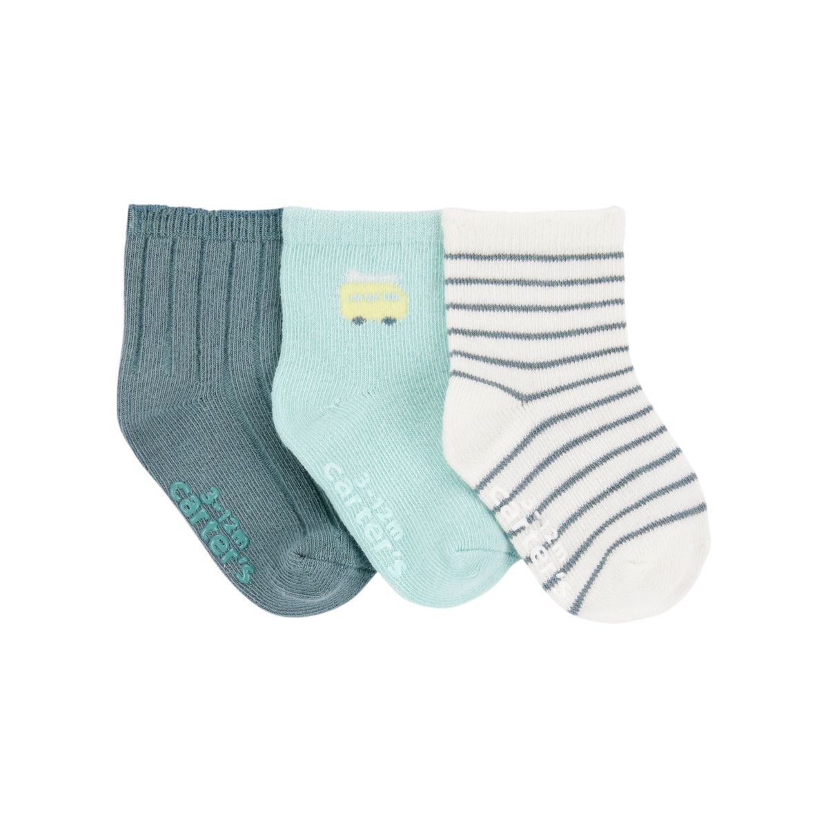 CARTER'S - Medias Bebé Niño Pack X3 Algodón Carters