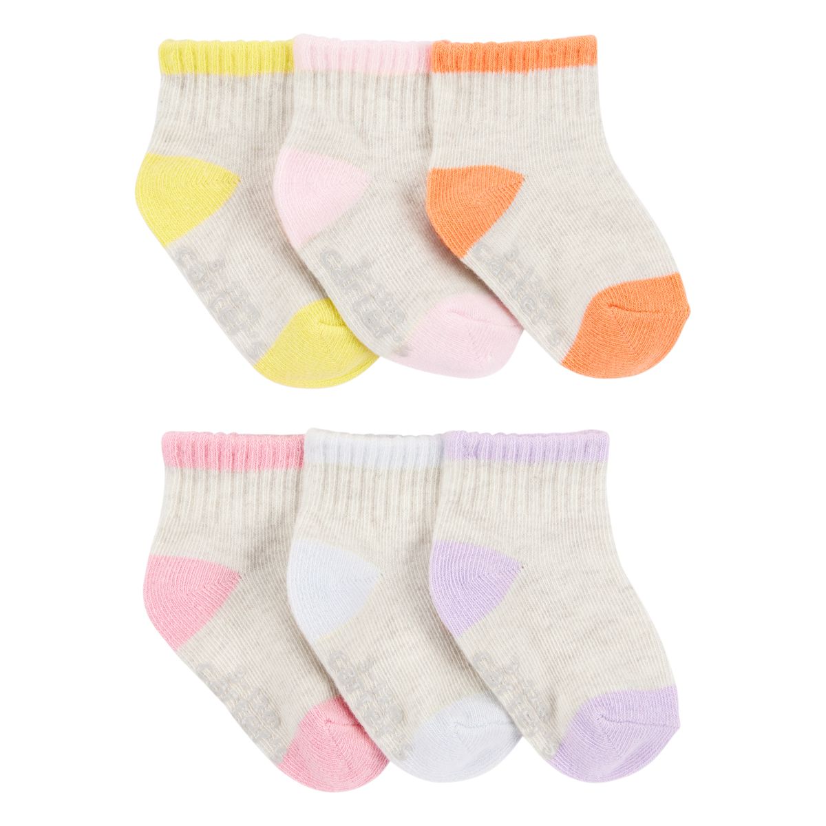 CARTER'S - Medias Bebé Niño Niña Pack X6 Algodón Carters