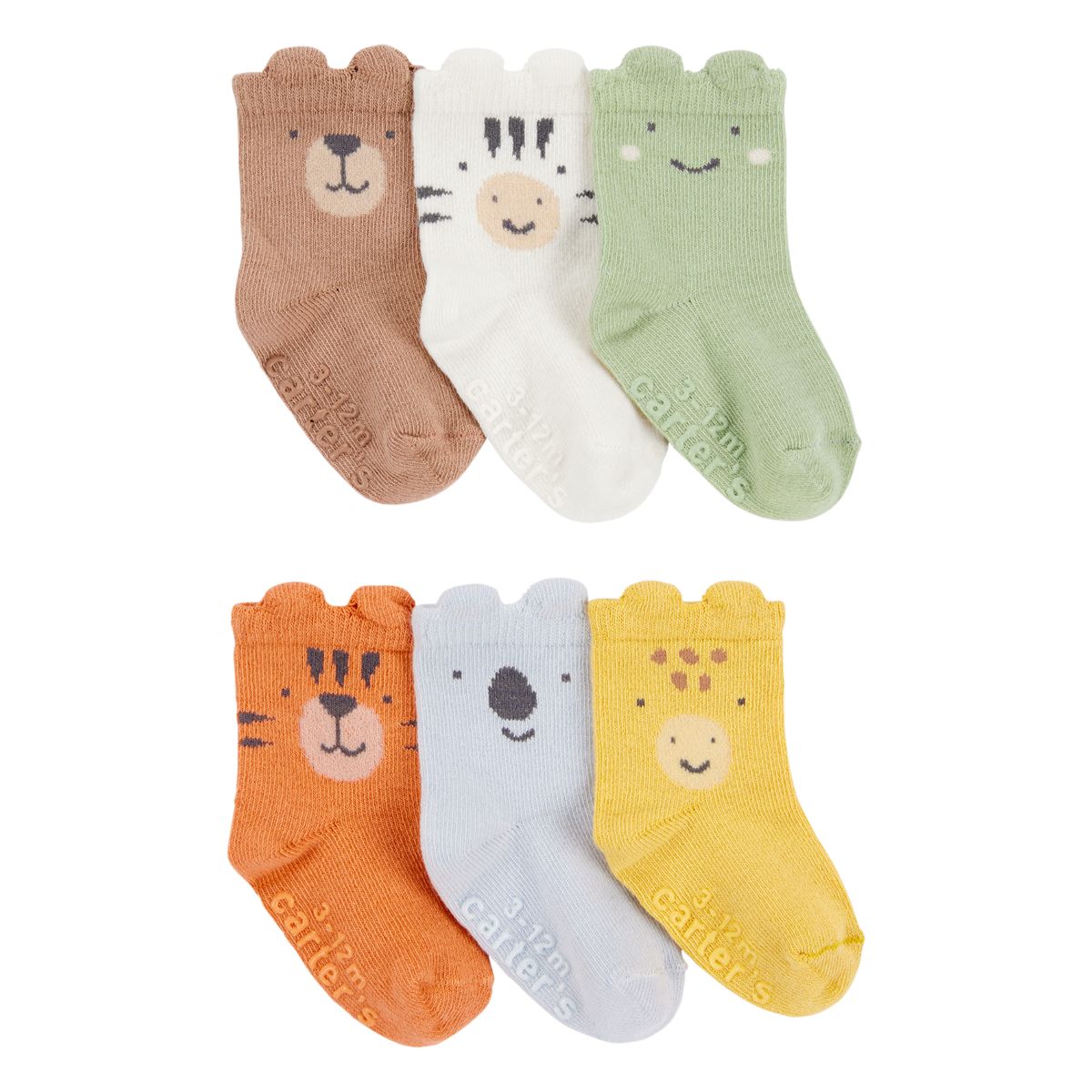 CARTER'S - Medias Bebé Niño Niña Pack X6 Algodón Carters