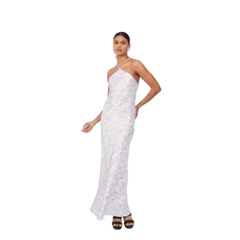 FINDING MAGNOLIA - Vestido Largo 100% Seda Mujer Finding Magnolia