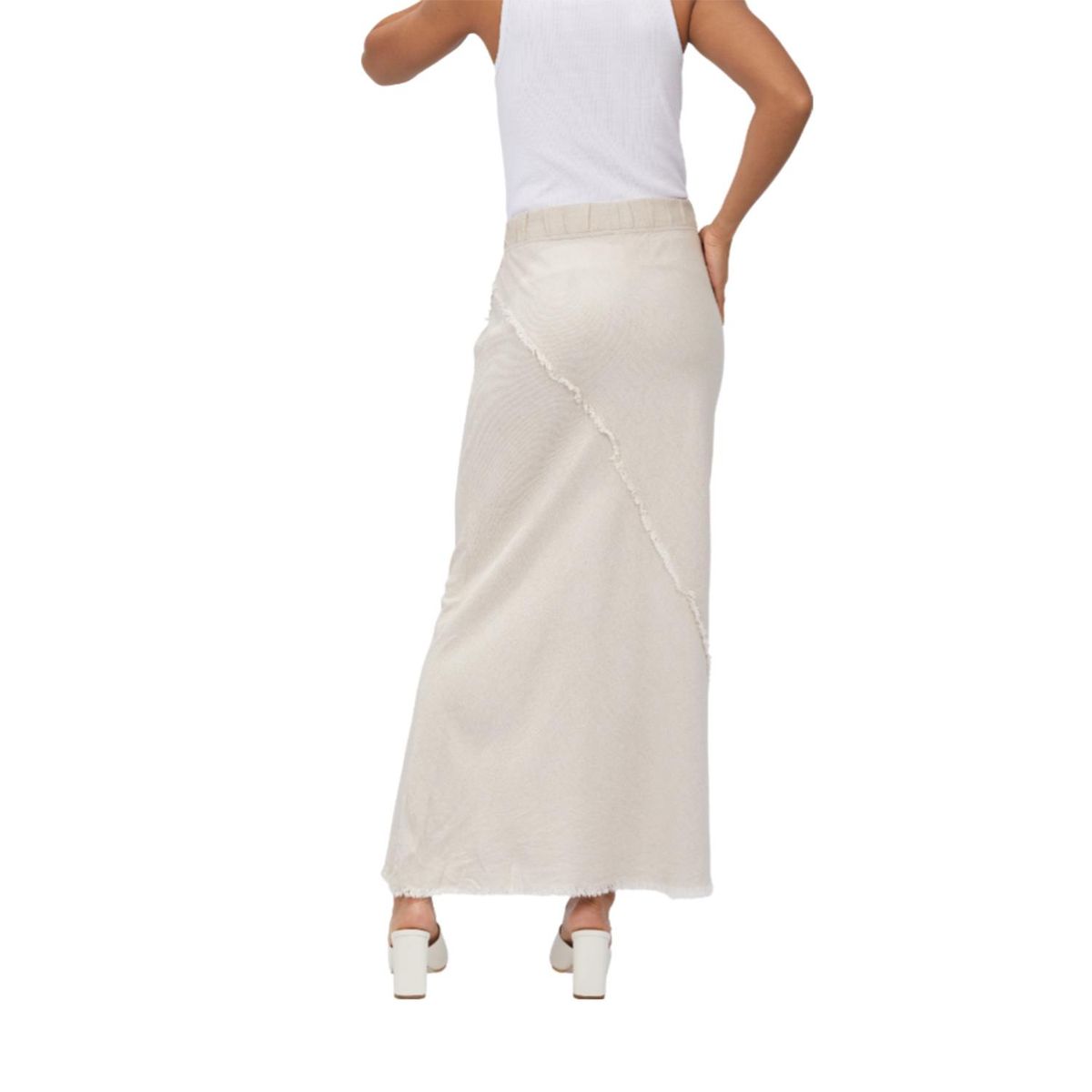 FINDING MAGNOLIA - Falda Larga 100% Lino Mujer Finding Magnolia