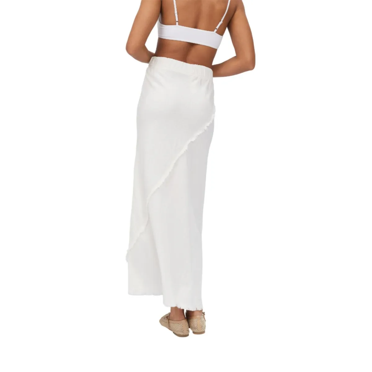 FINDING MAGNOLIA - Falda Larga 100% Lino Mujer Finding Magnolia