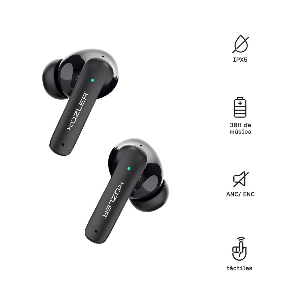 KUZLER - Audifonos Tws Super Bass Anc