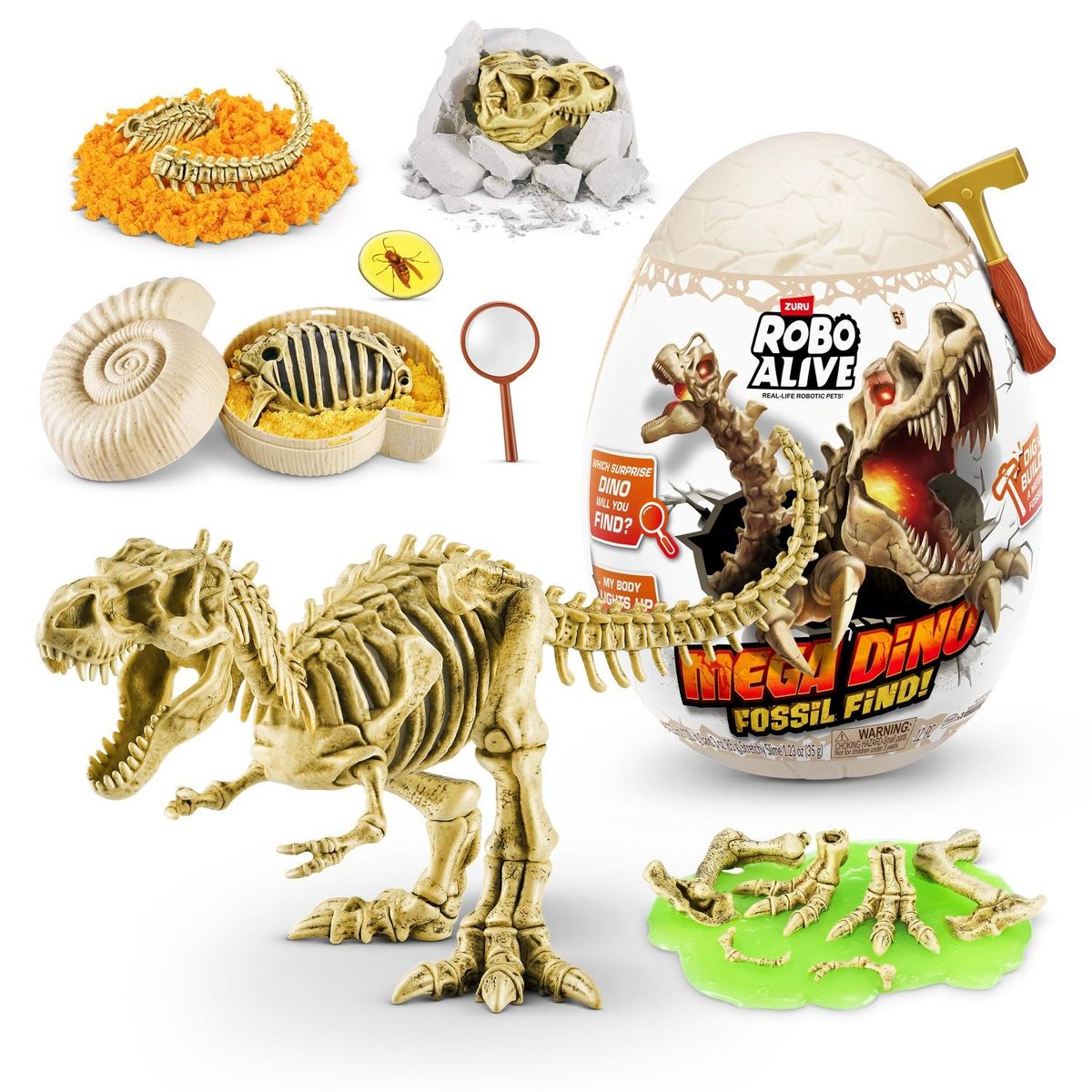 ROBO ALIVE - Set de Juego Grande Descubre Dino Fósiles Robo Alive