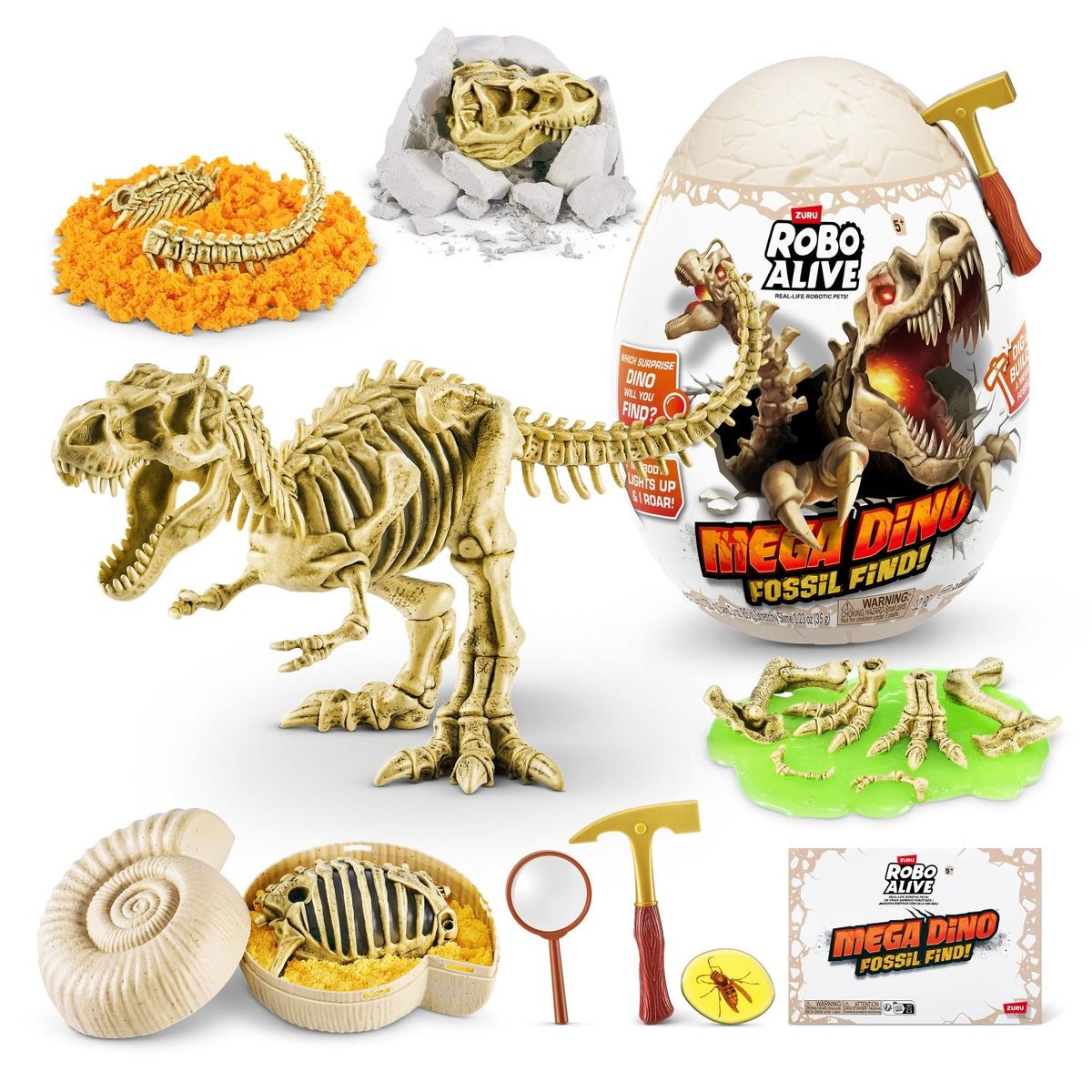 ROBO ALIVE - Set de Juego Grande Descubre Dino Fósiles Robo Alive