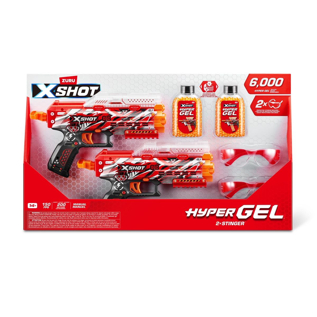 X-SHOT - Lanzadores Pack X2 Hyper Gel