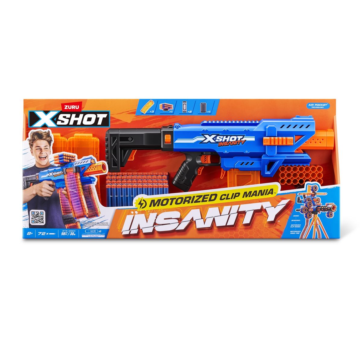 X-SHOT - Lanzador De Dardos Insanity Motorizado X-shot