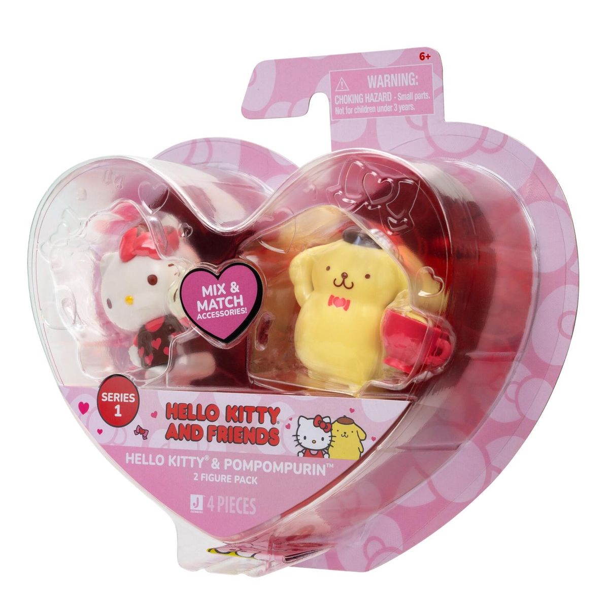 HELLO KITTY - Pack X 2 Figuras San Valentin Hello Kitty