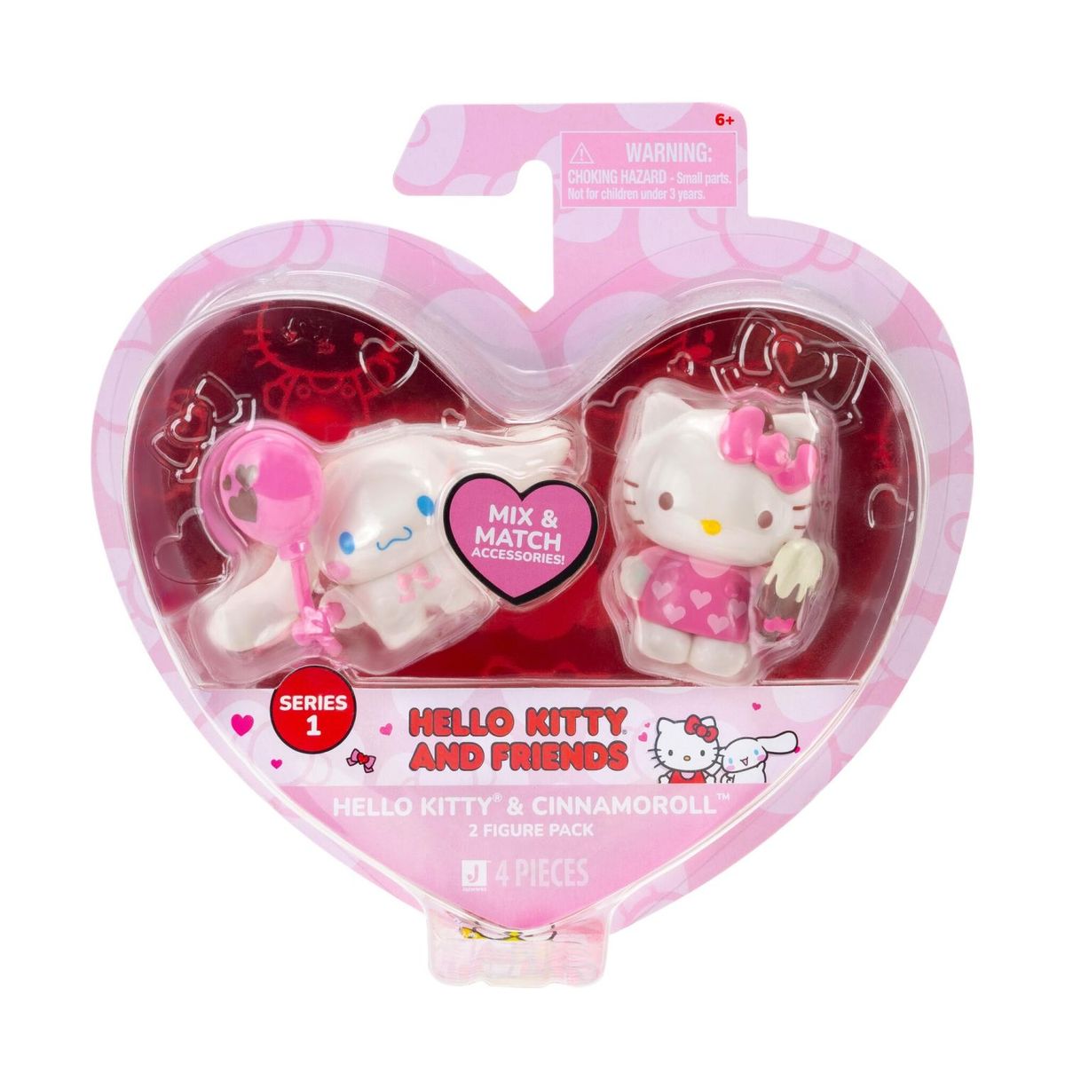 HELLO KITTY - Pack X 2 Figuras San Valentin Hello Kitty