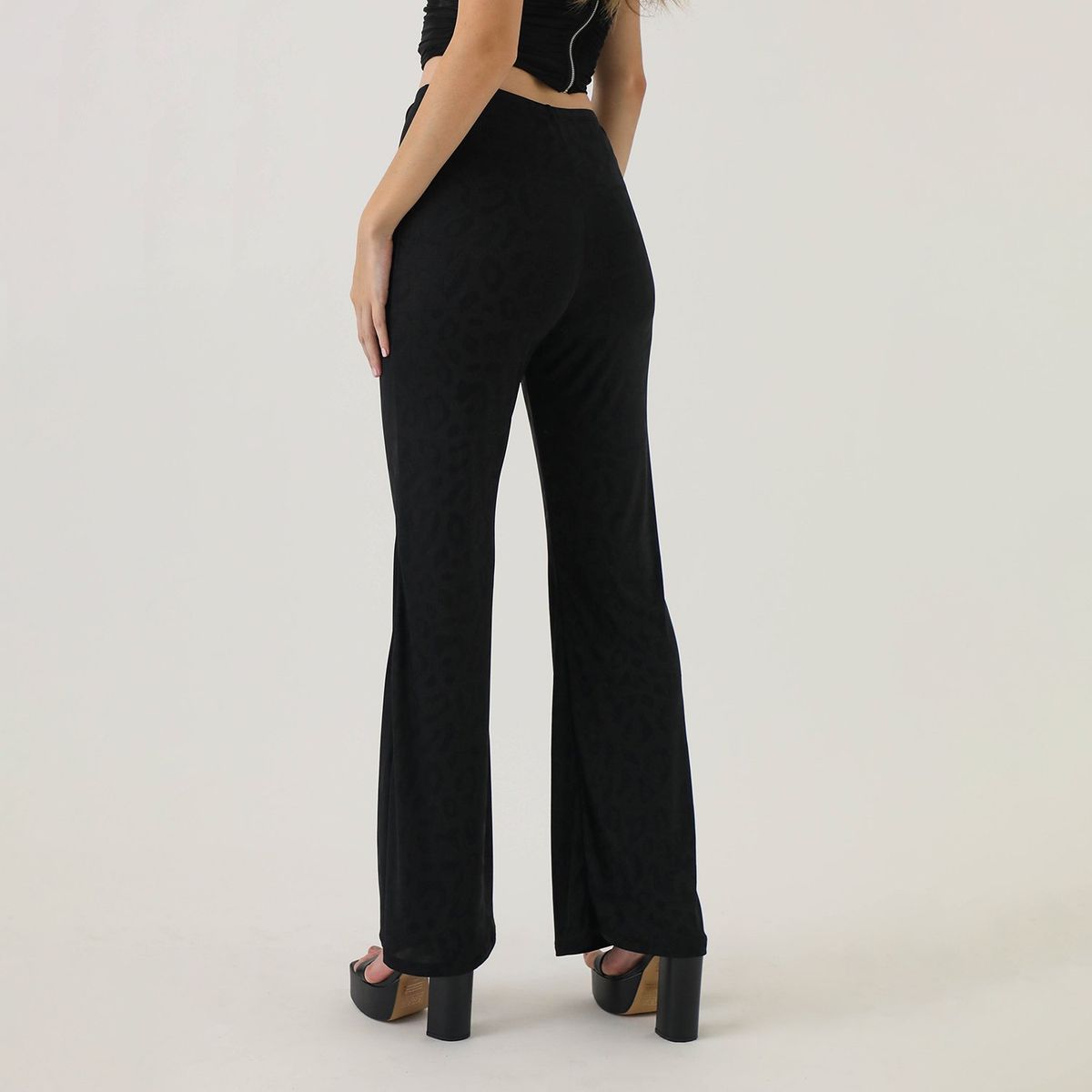 MOSSIMO - Pantalón Flare Casual Mujer Mossimo