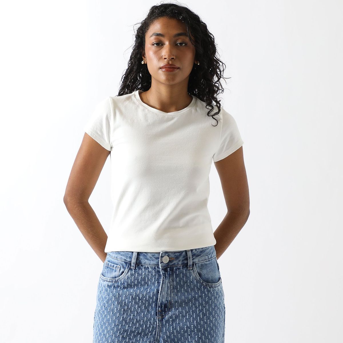 BASEMENT - Polo Manga Corta Algodón Mujer Basement