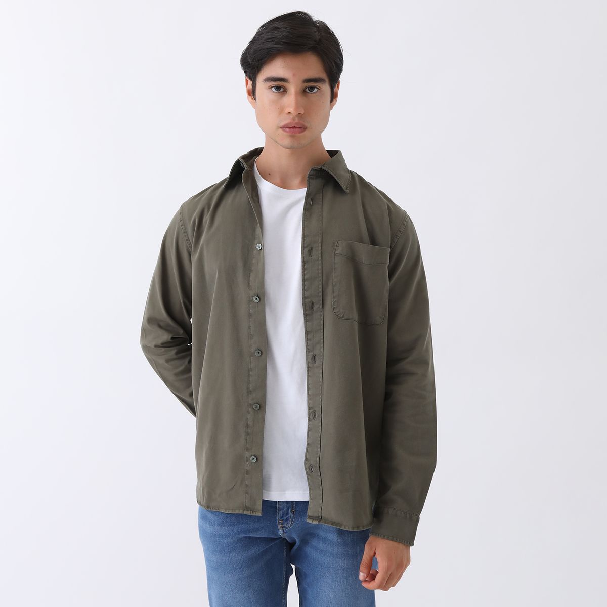 JACK&JONES - Camisa Manga Larga 100% Algodón Hombre Jack&jones