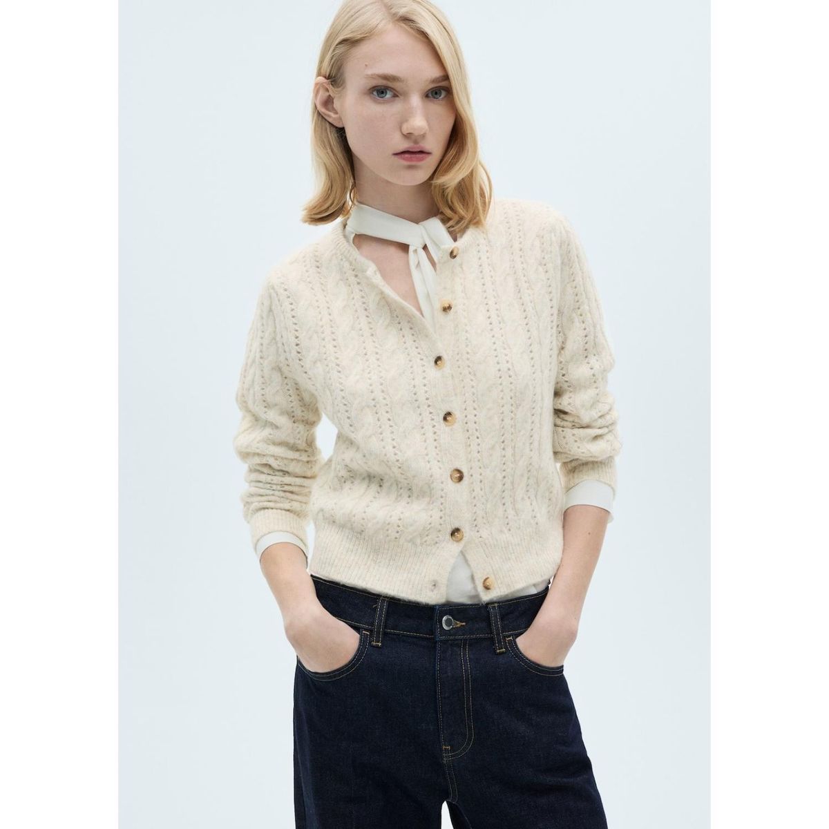 MANGO - Chompa Casual Mujer Mango