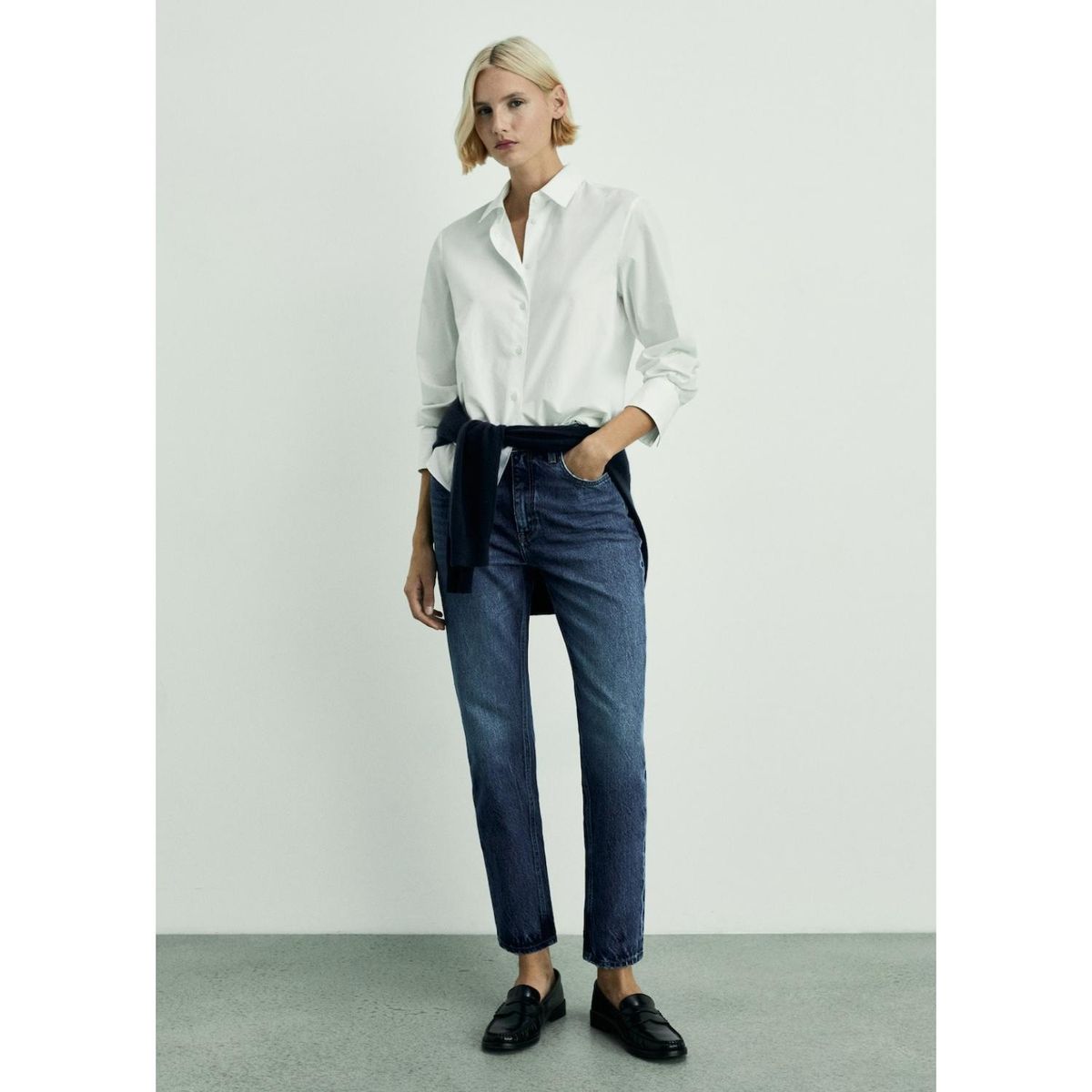 MANGO - Jean Mom Tiro Alto Mujer Mango