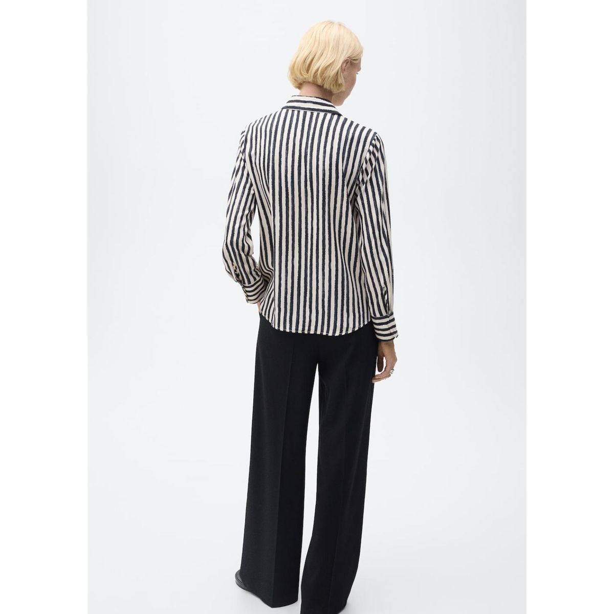 MANGO - Camisa Manga Larga Casual Mujer Mango