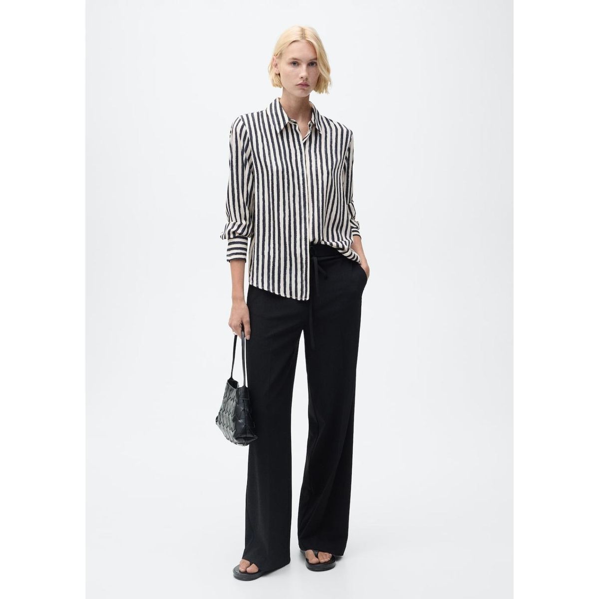 MANGO - Camisa Manga Larga Casual Mujer Mango