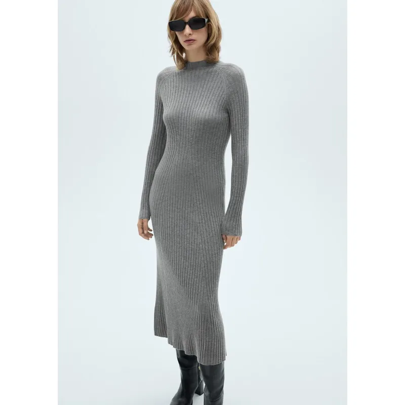 MANGO - Vestido Largo Casual Mujer Mango