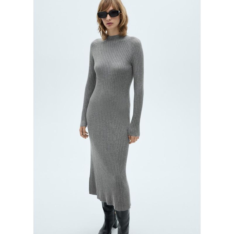 MANGO - Vestido Largo Casual Mujer Mango