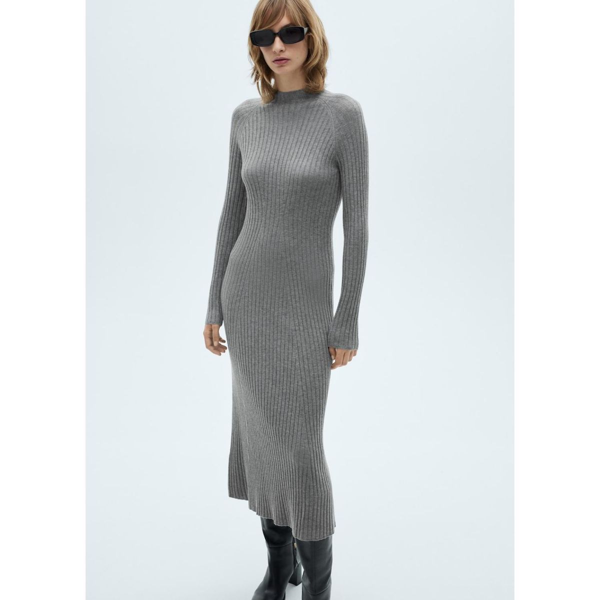 MANGO - Vestido Largo Casual Mujer Mango