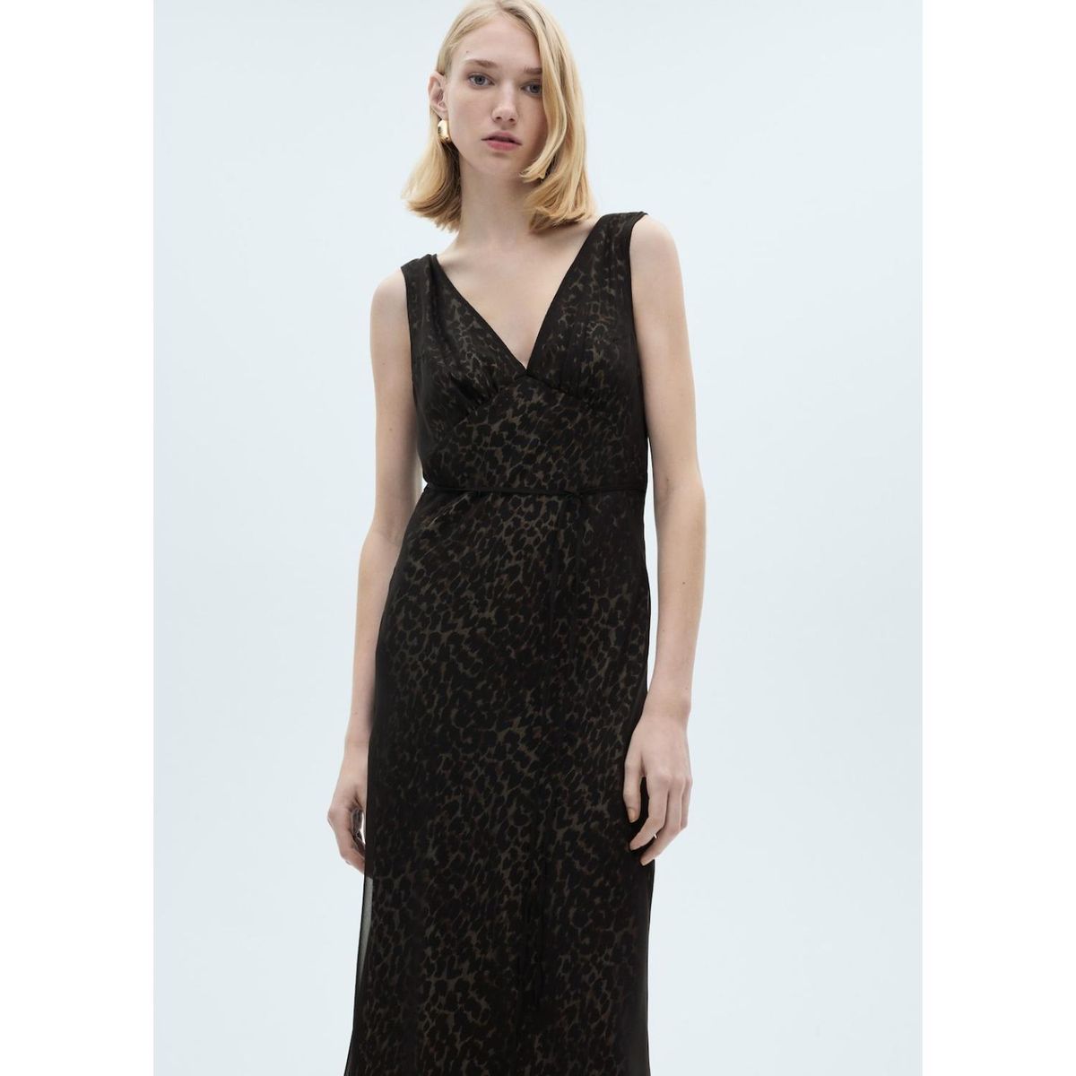 MANGO - Vestido Largo Casual Mujer Mango