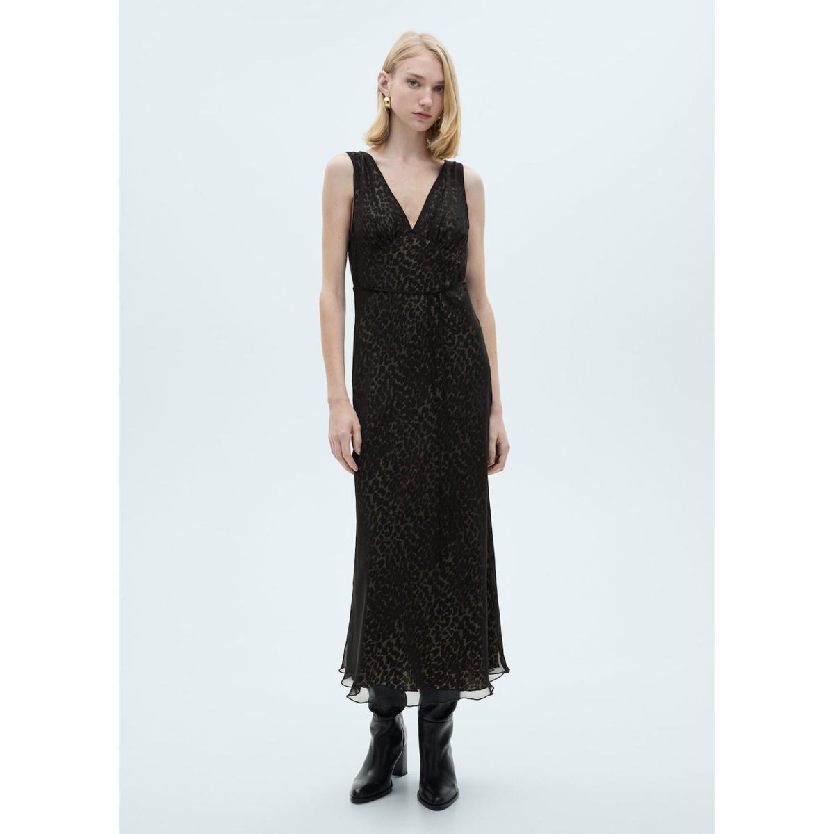 MANGO - Vestido Largo Casual Mujer Mango