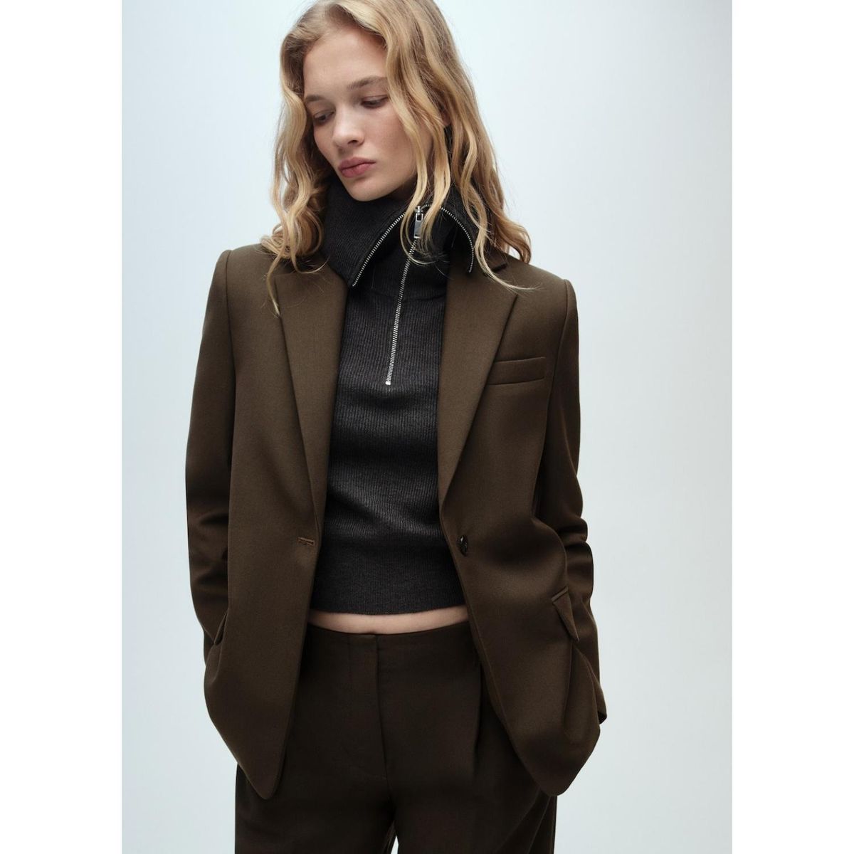 MANGO - Blazer Casual Mujer Mango