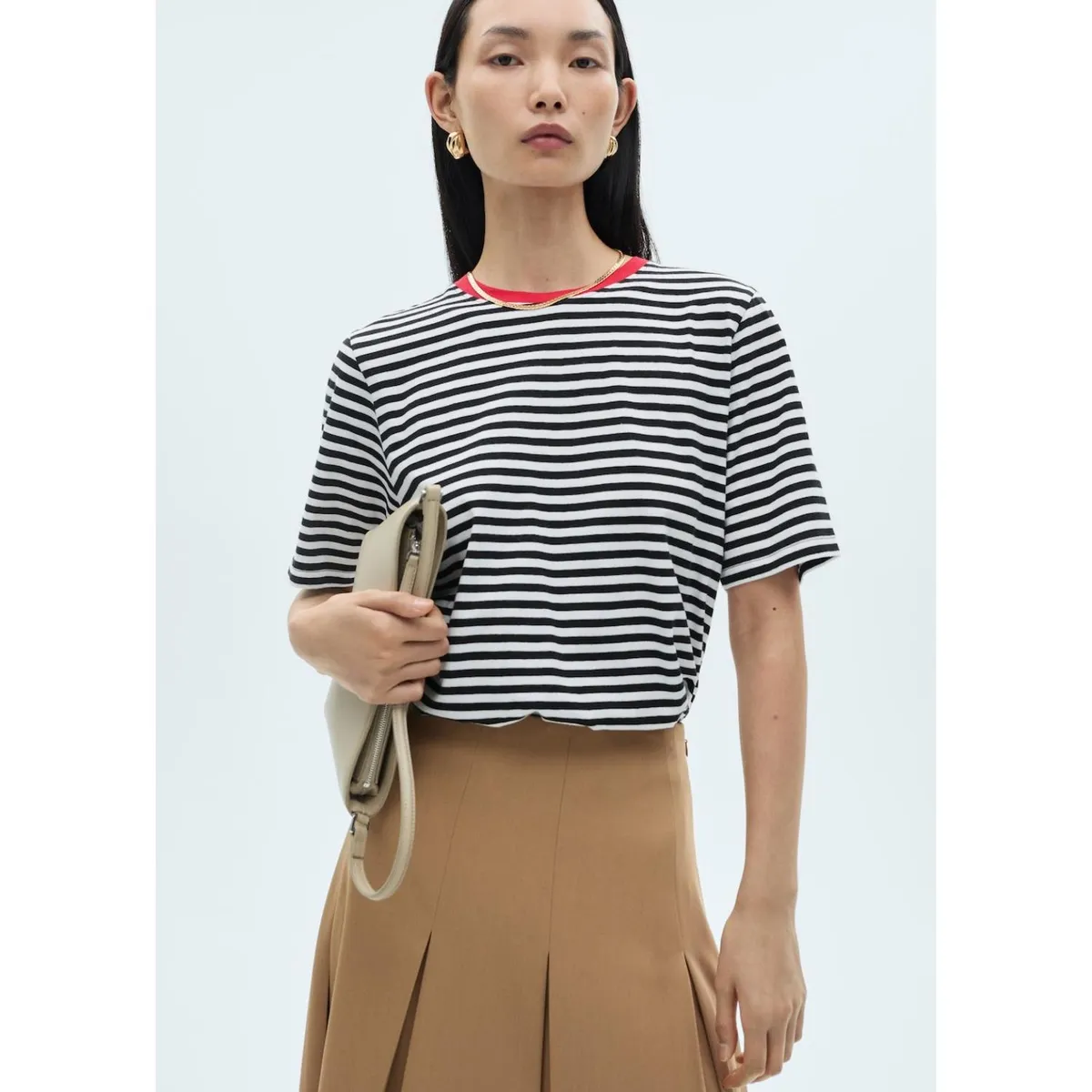 MANGO - Polo Manga Corta 100% Algodón Mujer Mango