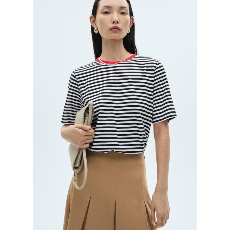 MANGO - Polo Manga Corta 100% Algodón Mujer Mango