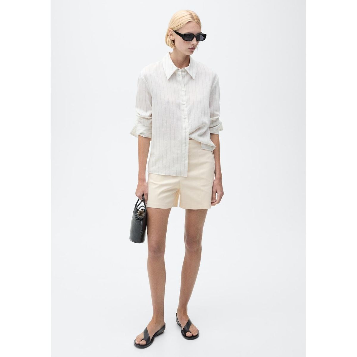 MANGO - Short Algodón Mujer Mango