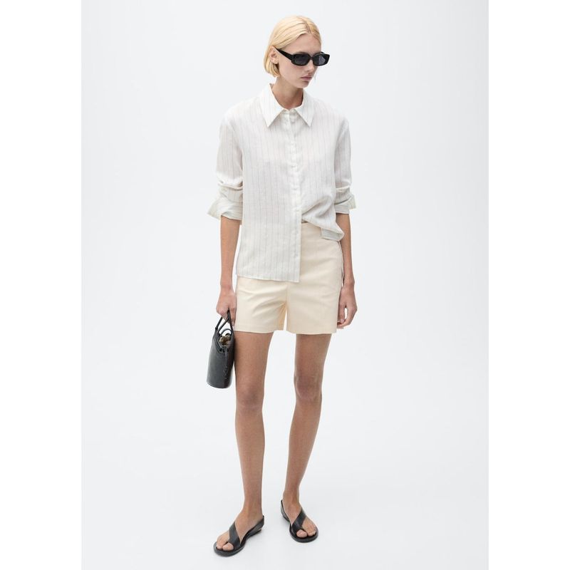 MANGO - Short Algodón Mujer Mango