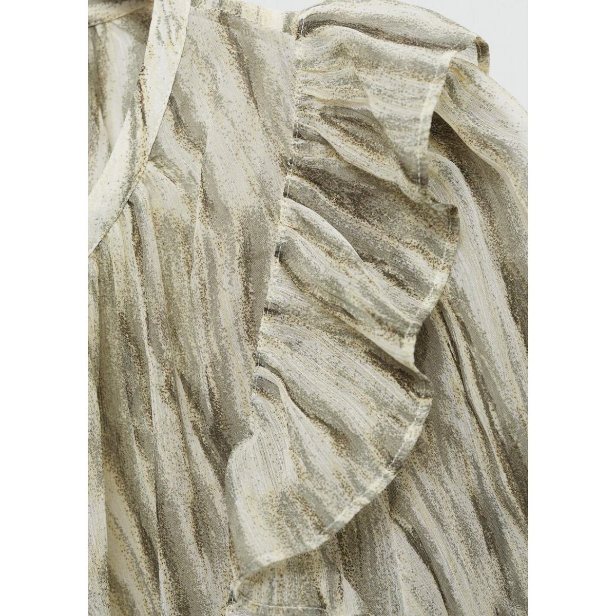 MANGO - Blusa Manga Larga Casual Mujer Mango