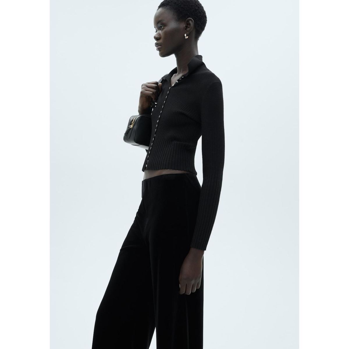 MANGO - Pantalón Wide Casual Mujer Mango