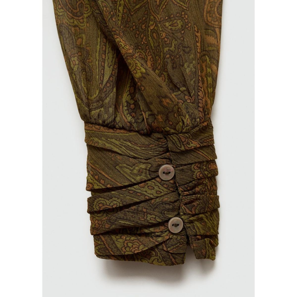 MANGO - Blusa Manga Larga Casual Mujer Mango