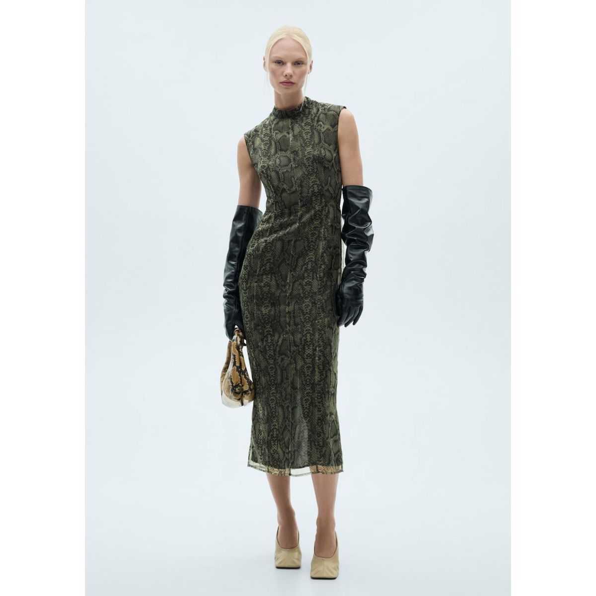 MANGO - Vestido Largo Casual Mujer Mango