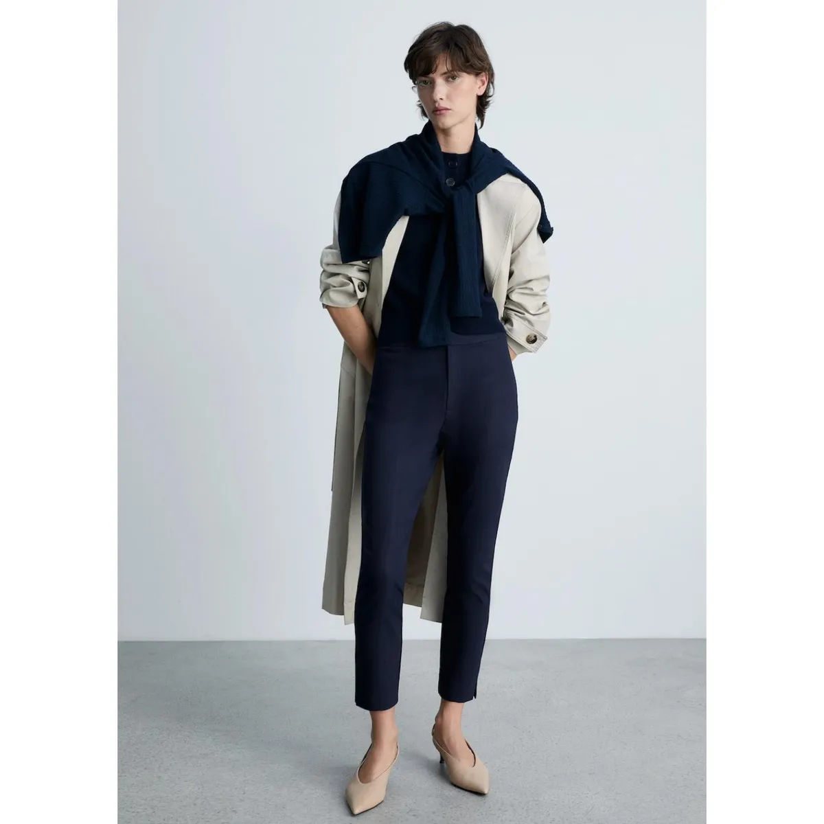 MANGO - Pantalón Straight Casual Mujer Mango