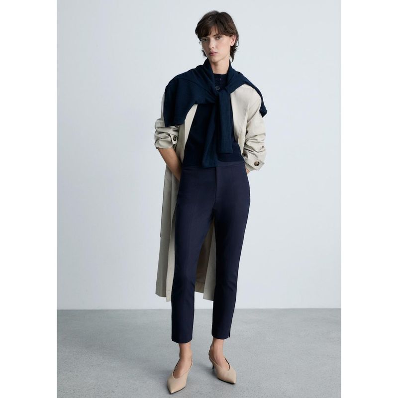 MANGO - Pantalón Straight Casual Mujer Mango