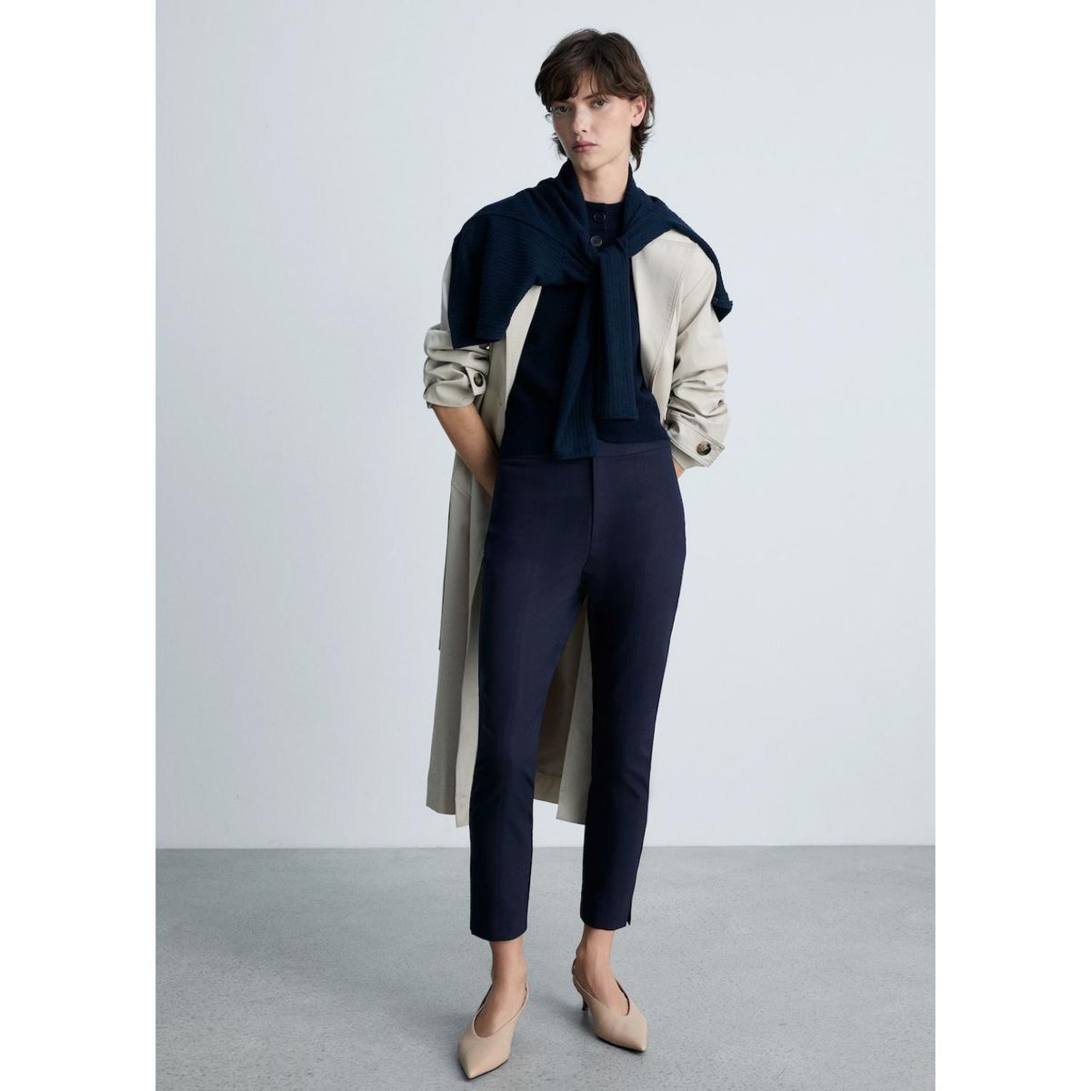 MANGO - Pantalón Straight Casual Mujer Mango