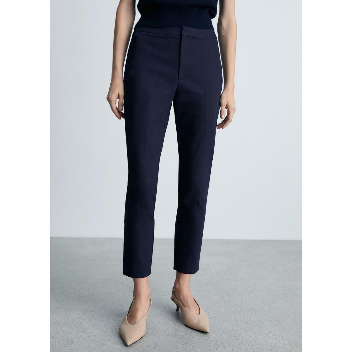 MANGO - Pantalón Straight Casual Mujer Mango