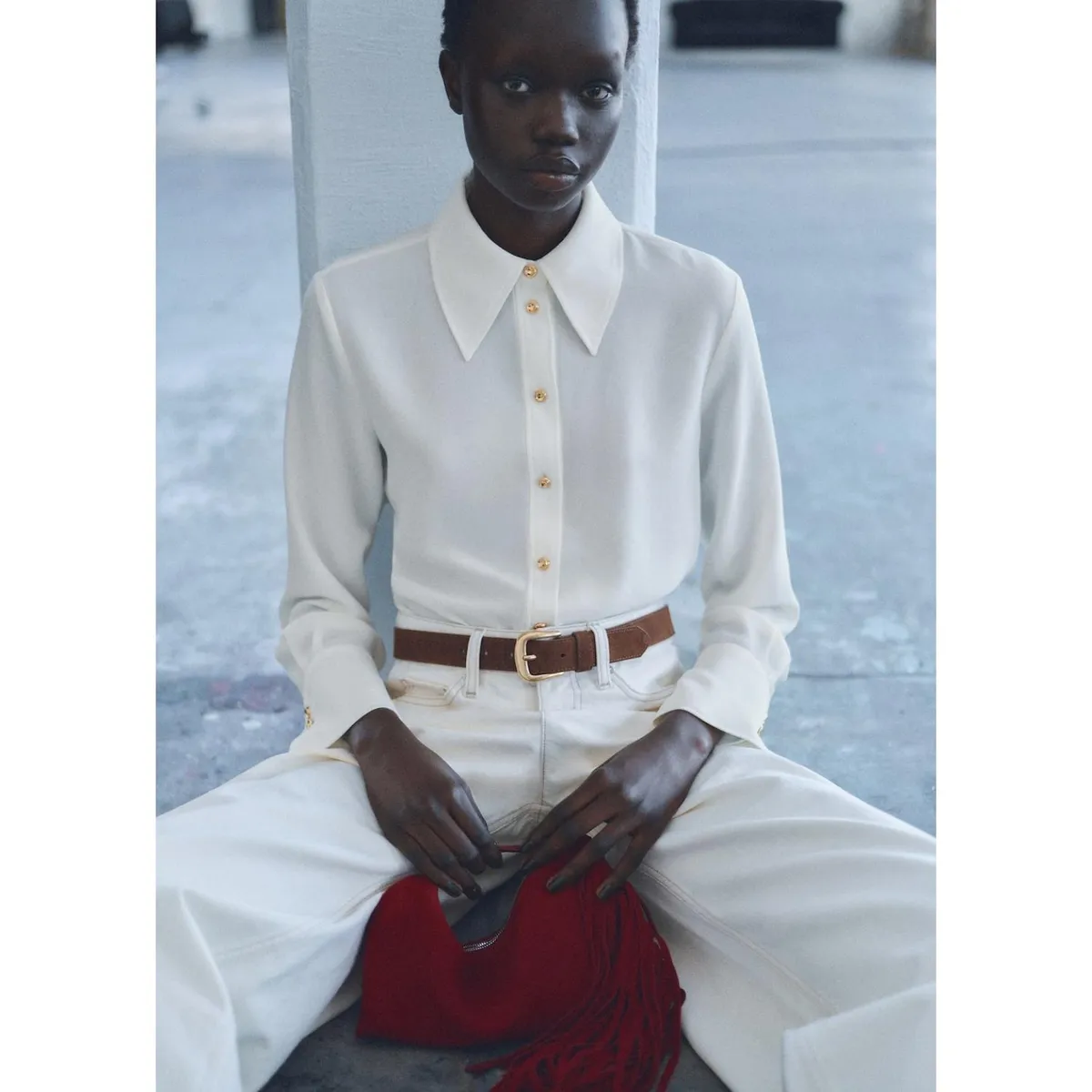 MANGO - Camisa Manga Larga Casual Mujer Mango