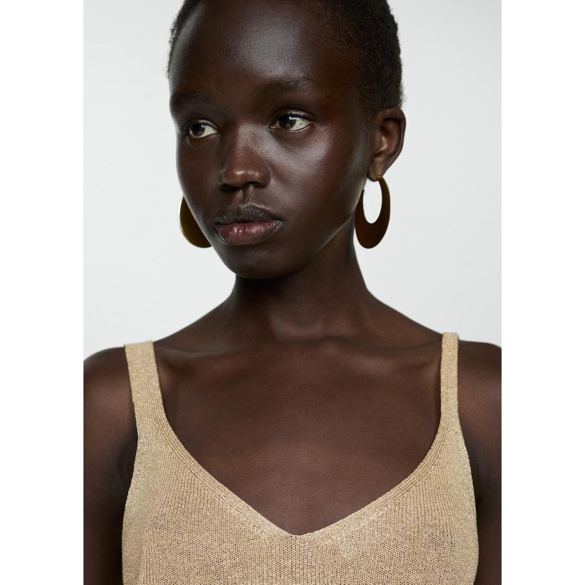 MANGO - Top Sin Mangas Casual Mujer Mango