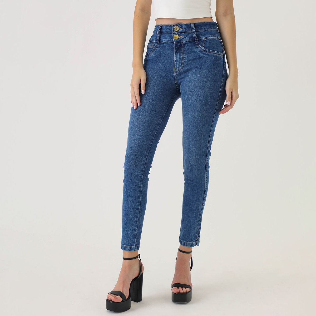 MOSSIMO - Jean Skinny Tiro Alto Mujer Mossimo